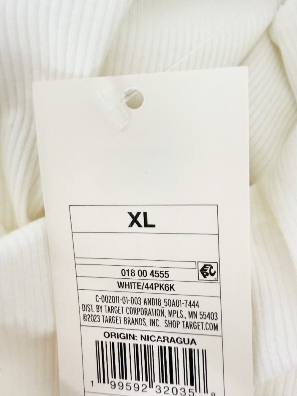 A New Day Slim Fit Modern Ribbed Mock Neck Tank Top Off-White XL NEW - Picture 6 of 9